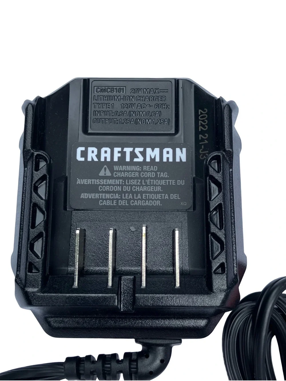 Craftsman Black and Red 20V Lithium-Ion Battery Charger